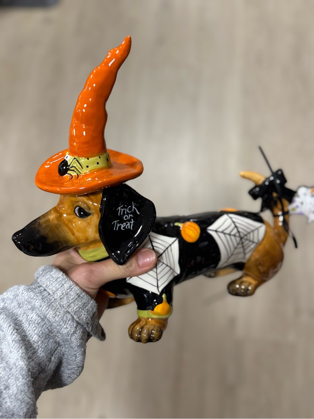 Blue sky halloween dog